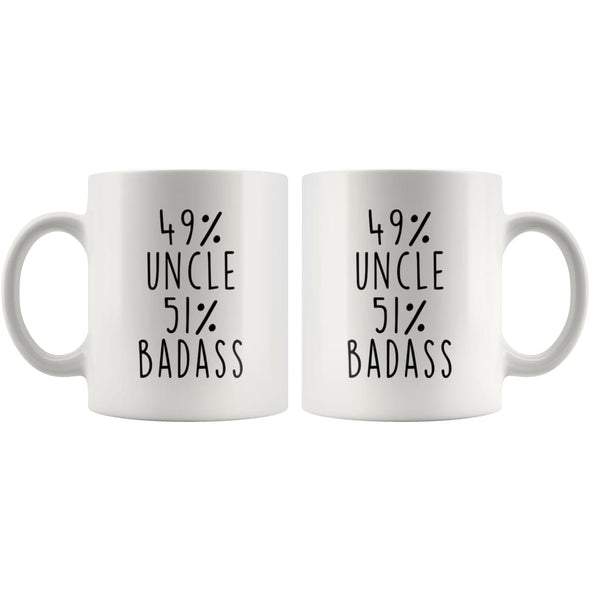 49% Uncle 51% Badass Coffee Mug $14.99 | Drinkware