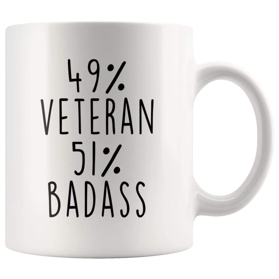49% Veteran 51% Badass Coffee Mug