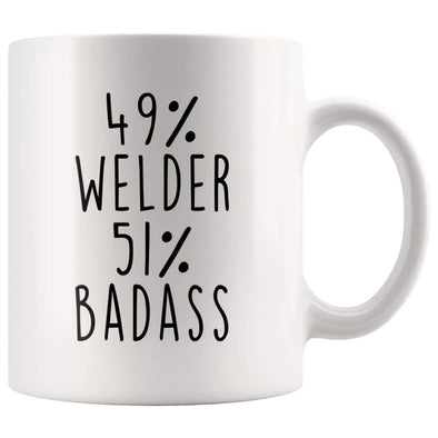 49% Welder 51% Badass Coffee Mug | Welder Gift $14.99 | Welder Coffee Mug Drinkware