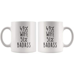 Load image into Gallery viewer, 49% Wife 51% Badass Coffee Mug