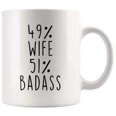 Load image into Gallery viewer, 49% Wife 51% Badass Coffee Mug