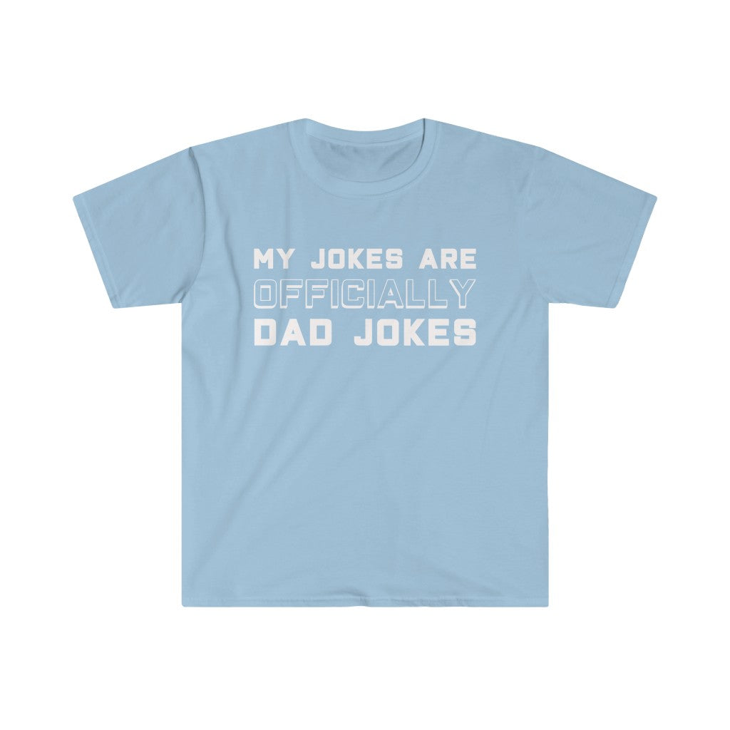 New Dad Shirt "My Jokes Are Officially Dad Jokes" T-Shirt Pregnancy Announcement To Husband First Fathers Day Gift — photo 8