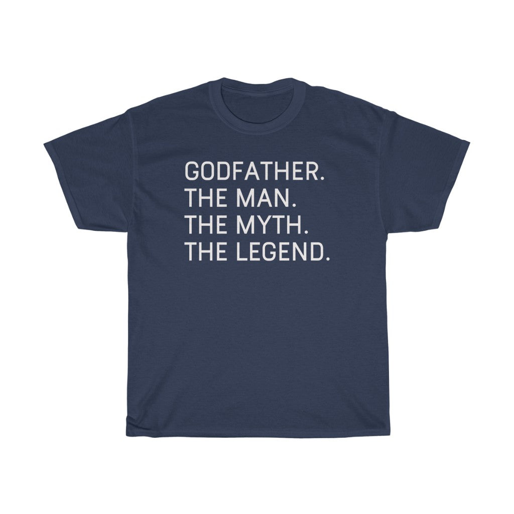 Best Godfather Gifts "Godfather The Man The Myth The Legend" T-Shirt Funny Gift Idea for Godfather Mens Tee — photo 1