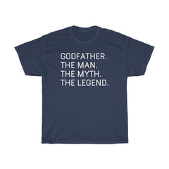 Load image into Gallery viewer, Best Godfather Gifts &amp;quot;Godfather The Man The Myth The Legend&amp;quot; T-Shirt Funny Gift Idea for Godfather Mens Tee
