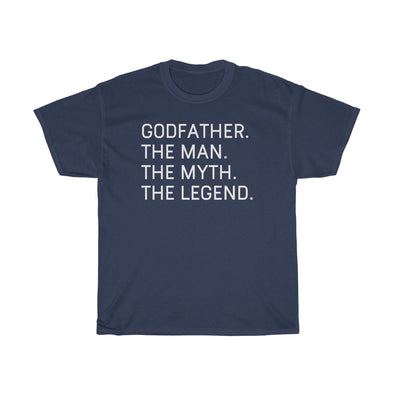 Best Godfather Gifts "Godfather The Man The Myth The Legend" T-Shirt Funny Gift Idea for Godfather Mens Tee
