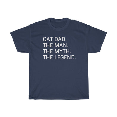 Best Cat Lover Gifts "Cat Dad The Man The Myth The Legend" T-Shirt Funny Gift Idea for Cat Owner Mens Tee