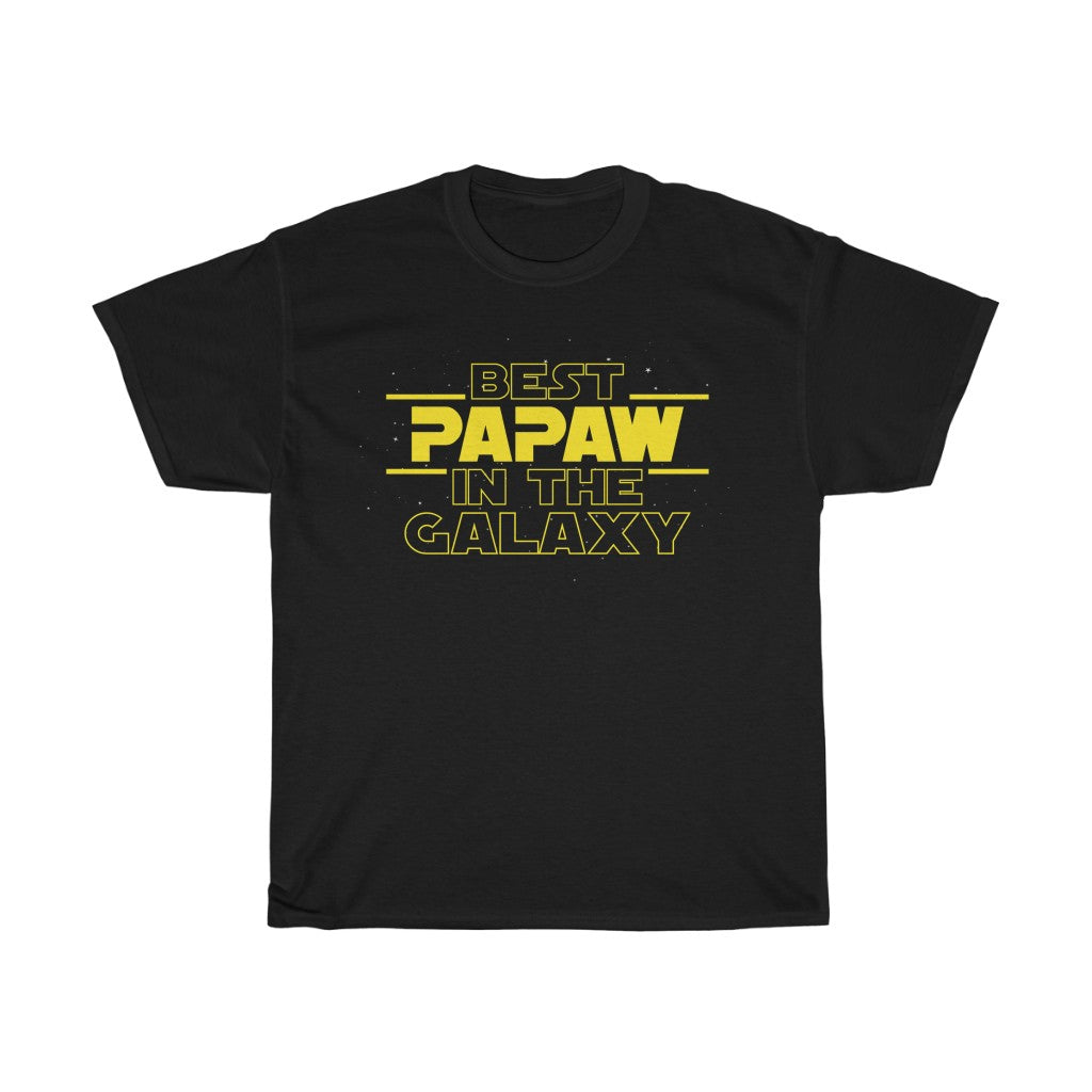 Mens "Best Papaw In The Galaxy" T-Shirt Best Papaw Gifts Father's Day Birthday or Christmas Gift — photo 2