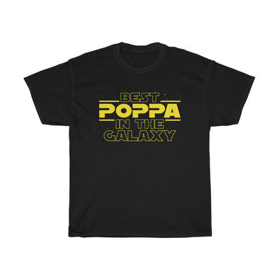Mens "Best Poppa In The Galaxy" T-Shirt Best Poppa Gifts Father's Day Birthday or Christmas Gift for Poppa Tee
