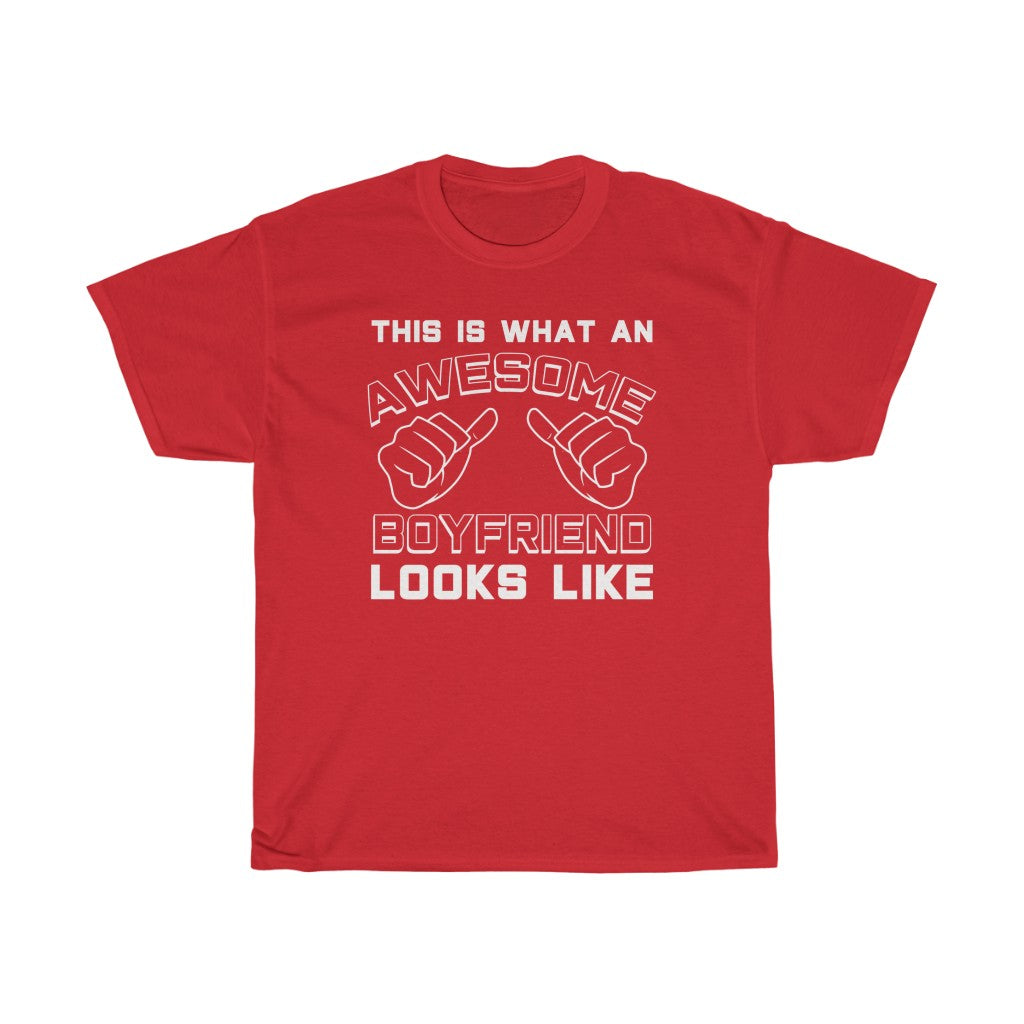 Best Boyfriend Gifts: "This Is What An Awesome Boyfriend Looks Like" Anniversary Valentine's Day Mens T-Shirt — photo 10