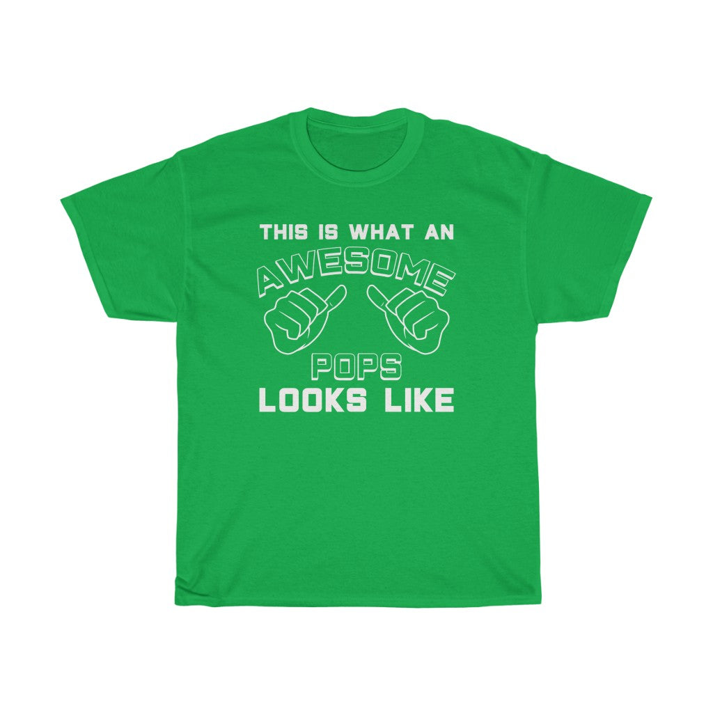 Best Pops Gifts: "This Is What An Awesome Pops Looks Like" Father's Day Mens T-Shirt — photo 7