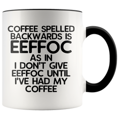 Load image into Gallery viewer, Eeffoc is Coffee Spelled Backwards Funny Coffee Mug Gift For Women, Boss, Friend, Employee, or Spouse