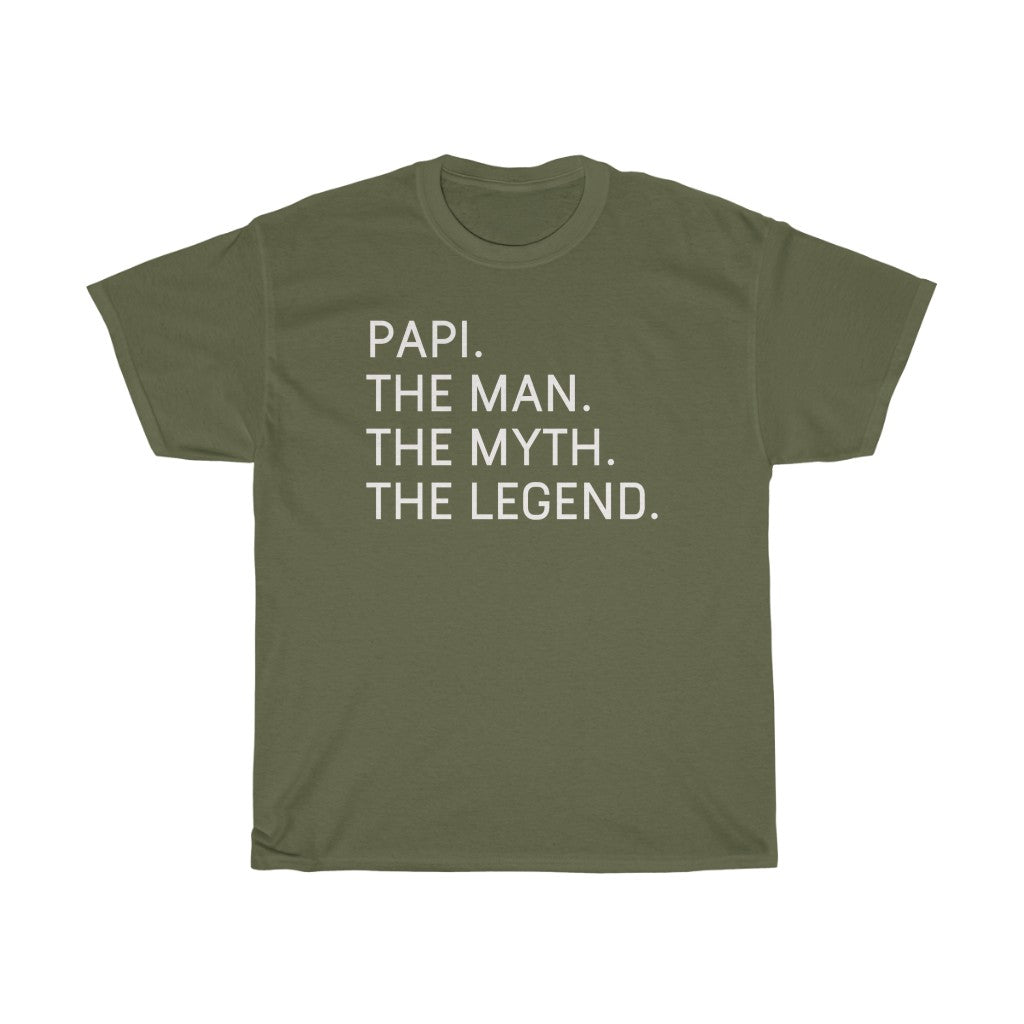 Best Papi Gifts "Papi The Man The Myth The Legend" T-Shirt Funny Gift Idea for Papi Mens Tee — photo 5