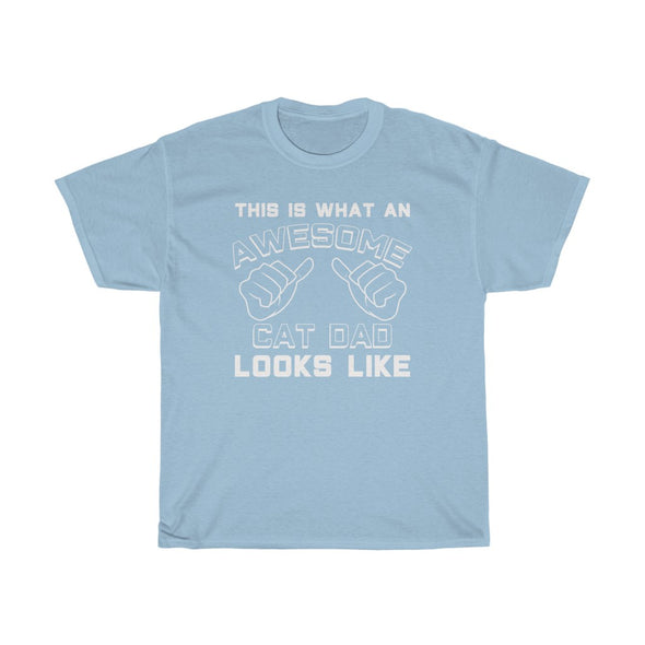 Best Cat Dad Gifts: "This Is What An Awesome Cat Dad Looks Like" Cat Lover Father's Day Mens T-Shirt