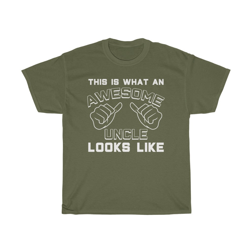 Best Uncle Gifts: "This Is What An Awesome Uncle Looks Like" Birthday Mens T-Shirt — photo 5