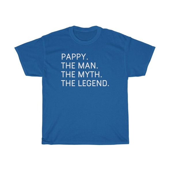 Best Pappy Gifts "Pappy The Man The Myth The Legend" T-Shirt Funny Gift Idea for Pappy Grandpa Mens Tee