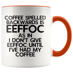 Load image into Gallery viewer, Eeffoc is Coffee Spelled Backwards Funny Coffee Mug Gift For Women, Boss, Friend, Employee, or Spouse