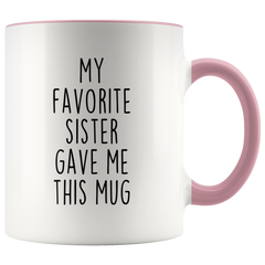 Load image into Gallery viewer, Brother Gift from Sister Brother Coffee Cup Gift for Brother Tea Mug My Favorite Sister Gave Me This Mug