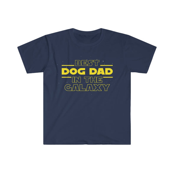 Dog Dad Gifts Funny Dog Lover Shirt Best Dog Dad In The Galaxy Mens T-Shirt