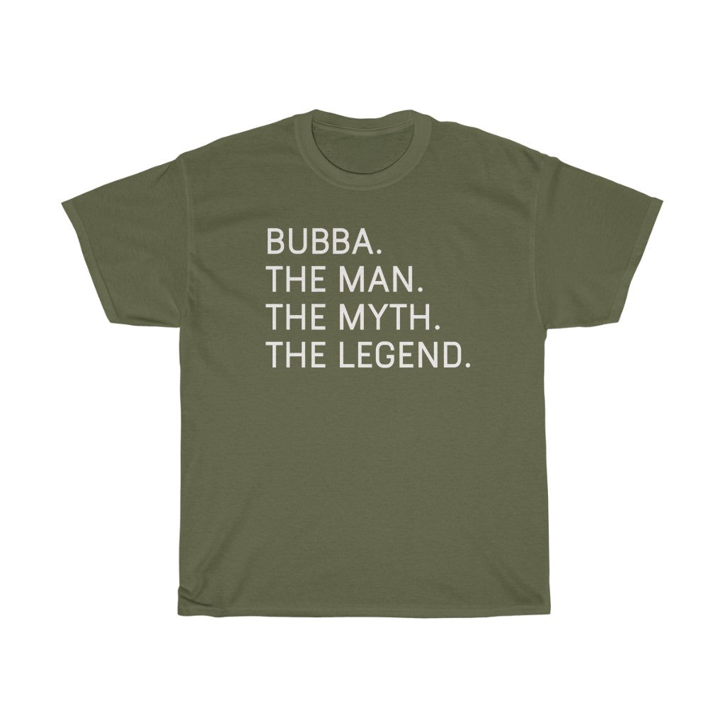 Best Bubba Gifts "Bubba The Man The Myth The Legend" T-Shirt Funny Gift Idea for Bubba Grandpa Mens Tee — photo 5