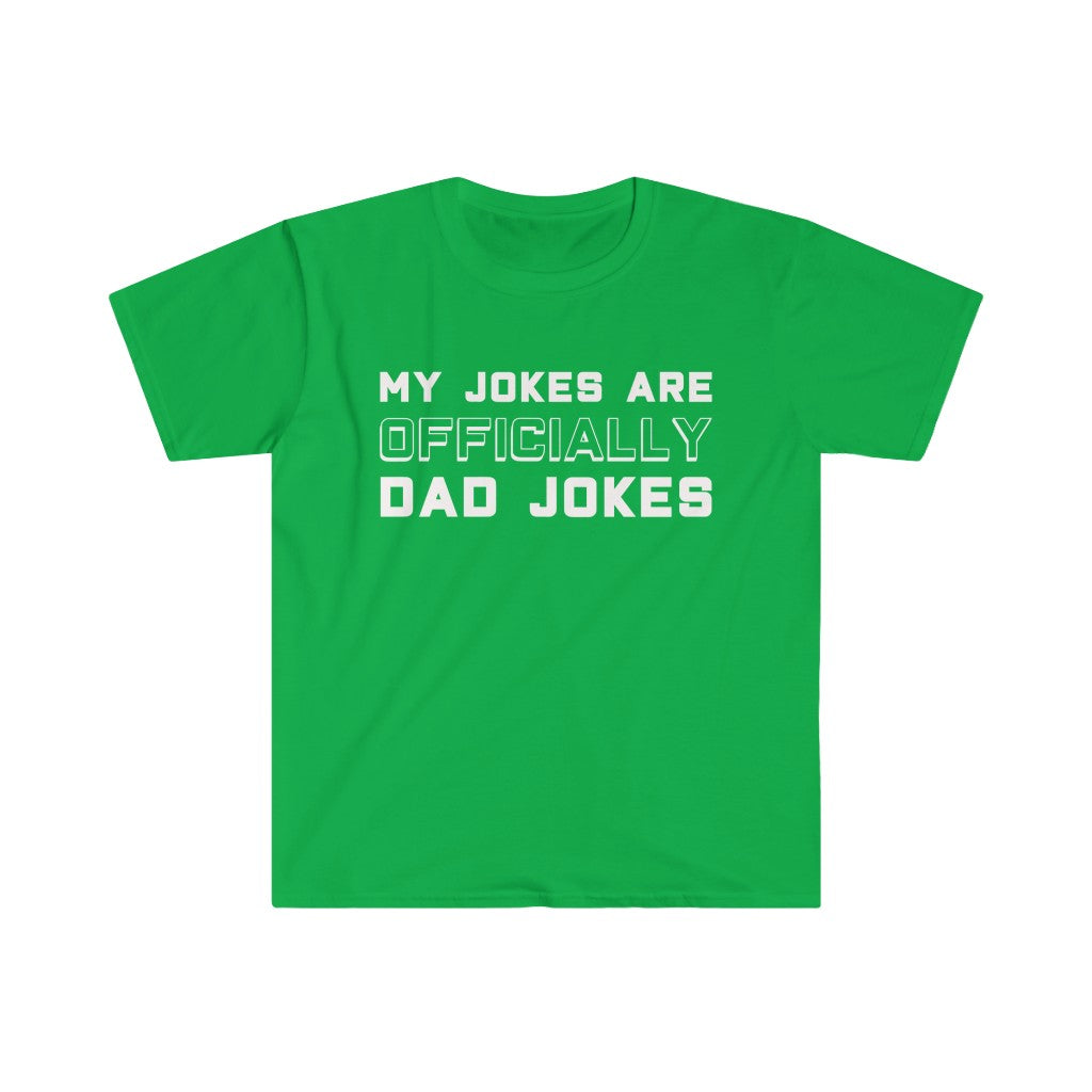 New Dad Shirt "My Jokes Are Officially Dad Jokes" T-Shirt Pregnancy Announcement To Husband First Fathers Day Gift — photo 7