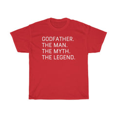 Load image into Gallery viewer, Best Godfather Gifts &amp;quot;Godfather The Man The Myth The Legend&amp;quot; T-Shirt Funny Gift Idea for Godfather Mens Tee