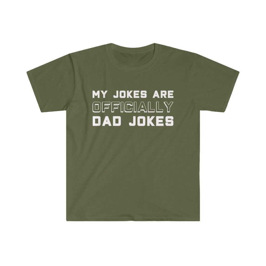 New Dad Shirt "My Jokes Are Officially Dad Jokes" T-Shirt Pregnancy Announcement To Husband First Fathers Day Gift — photo 6