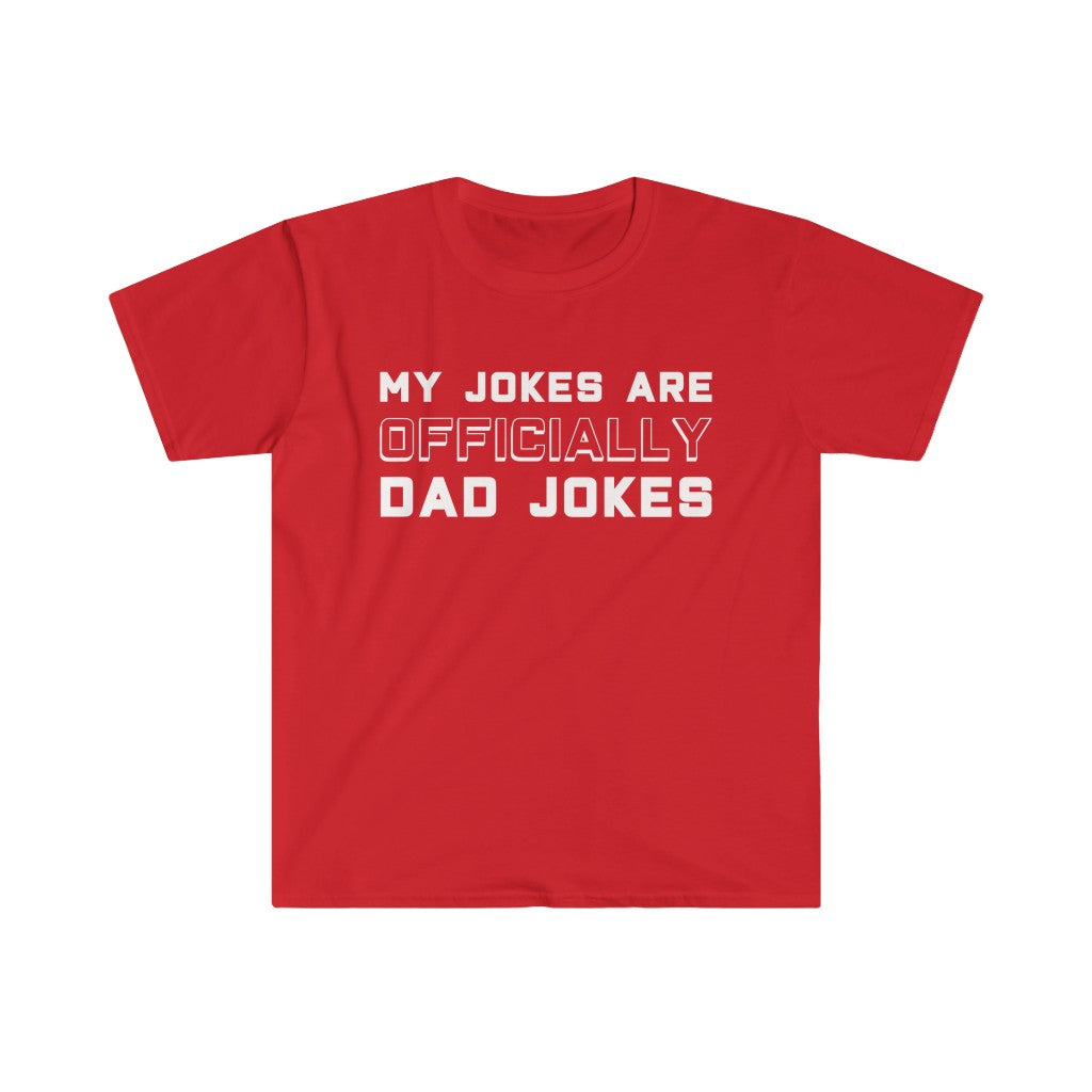 New Dad Shirt "My Jokes Are Officially Dad Jokes" T-Shirt Pregnancy Announcement To Husband First Fathers Day Gift — photo 12