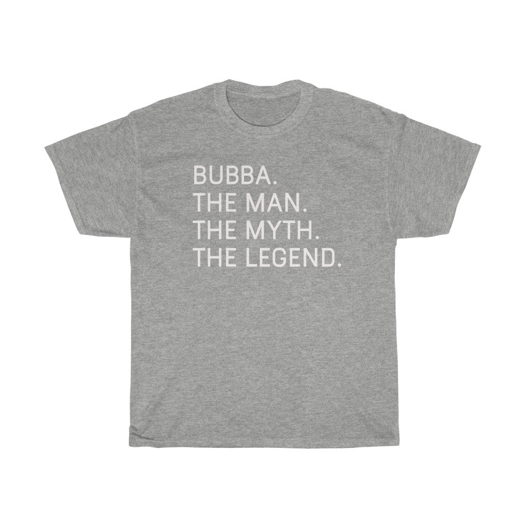 Best Bubba Gifts "Bubba The Man The Myth The Legend" T-Shirt Funny Gift Idea for Bubba Grandpa Mens Tee — photo 3