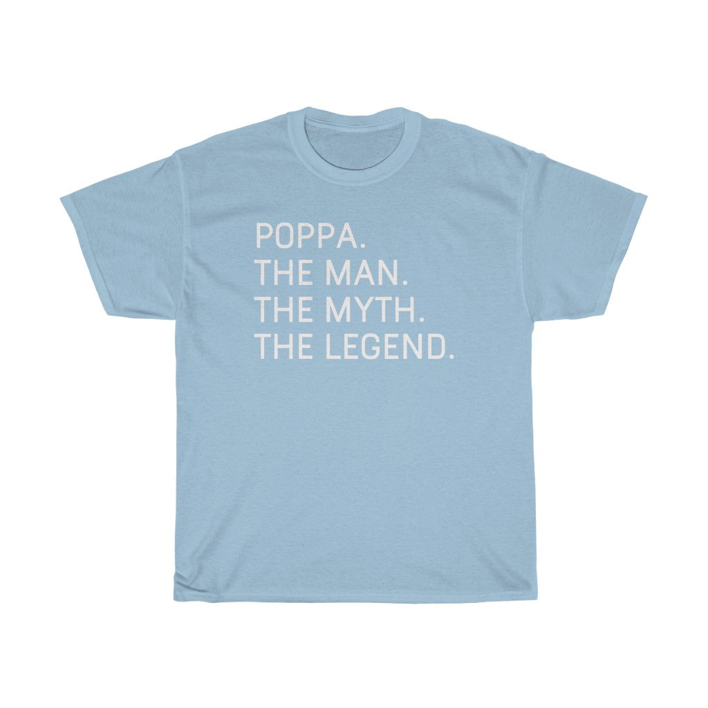 Best Poppa Gifts "Poppa The Man The Myth The Legend" T-Shirt Funny Gift Idea for Poppa Grandpa Mens Tee — photo 8