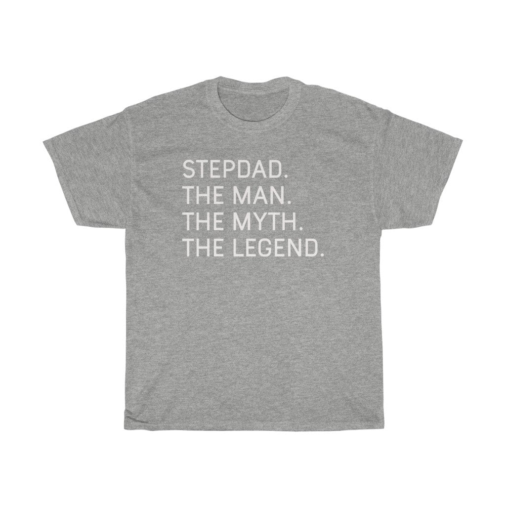 Best Step Dad Gifts "Stepdad The Man The Myth The Legend" T-Shirt Funny Gift Idea for Step Dad Mens Tee — photo 2