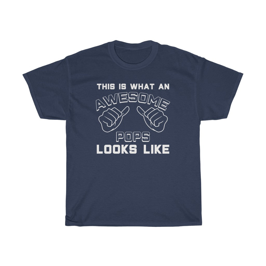 Best Pops Gifts: "This Is What An Awesome Pops Looks Like" Father's Day Mens T-Shirt — photo 1