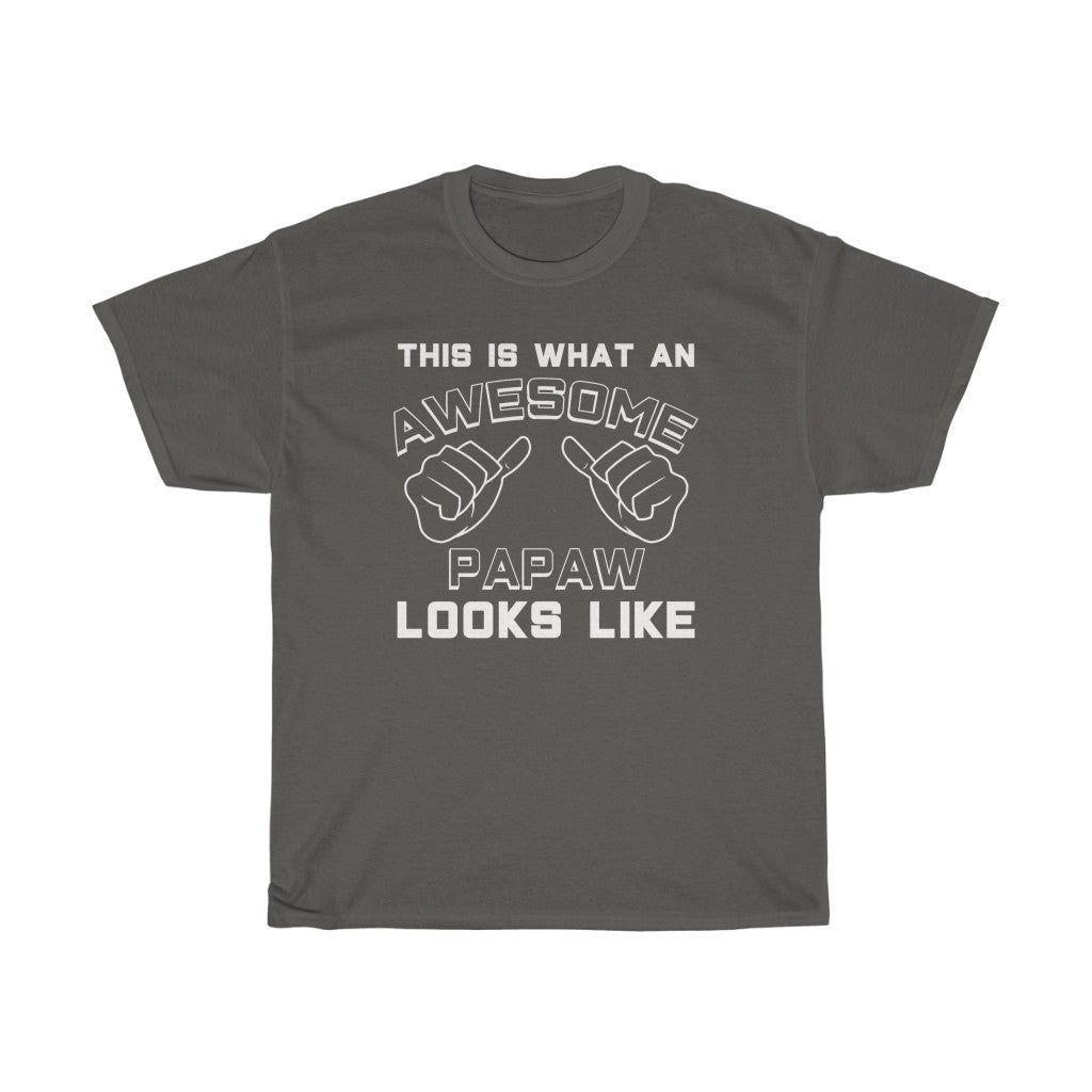 Best Papaw Gifts: "This Is What An Awesome Papaw Looks Like" Grandpa Father's Day Mens T-Shirt — photo 4