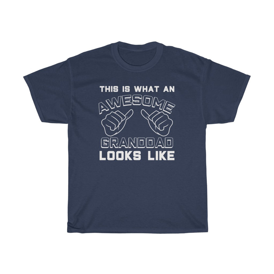 Best Granddad Gifts: "This Is What An Awesome Granddad Looks Like" Grandpa Father's Day Mens T-Shirt