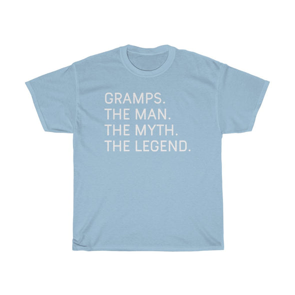 Best Gramps Gifts "Gramps The Man The Myth The Legend" T-Shirt Funny Gift Idea for Gramps Grandpa Mens Tee