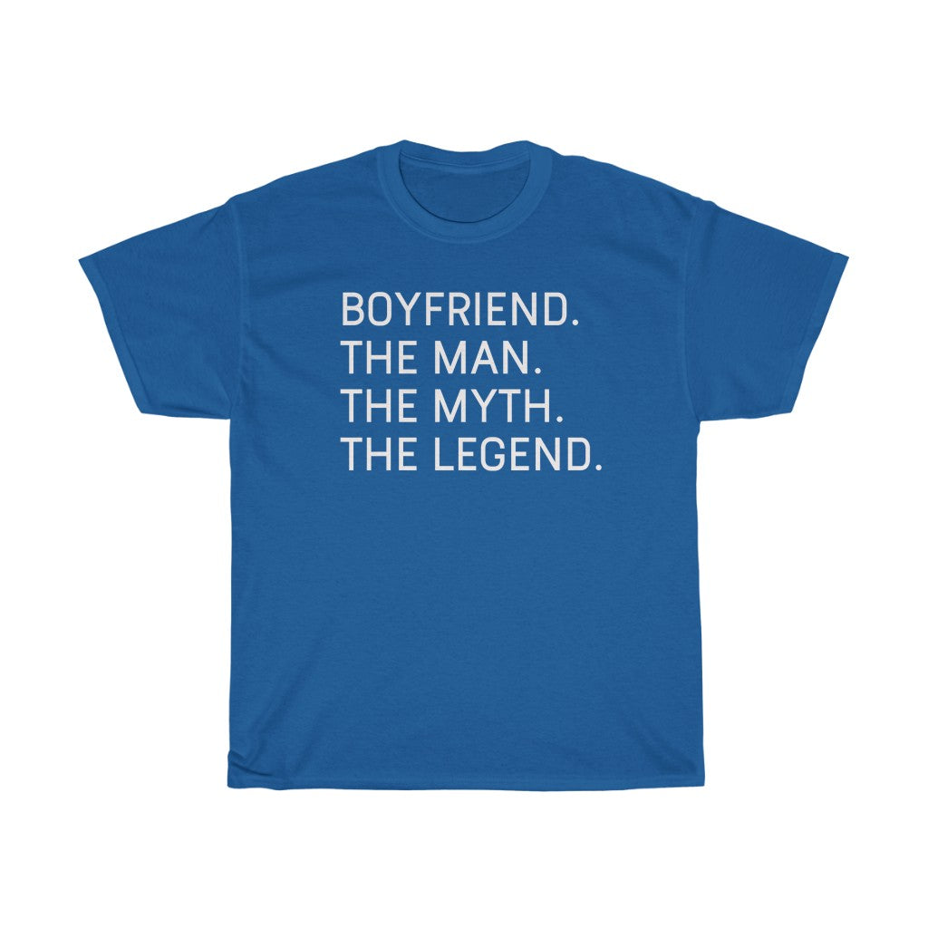 Best Boyfriend Gifts "Boyfriend The Man The Myth The Legend" T-Shirt Funny Gift Idea for Boyfriend Gift for Him Mens Tee — photo 9