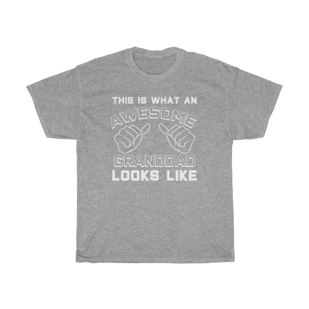 Best Granddad Gifts: "This Is What An Awesome Granddad Looks Like" Grandpa Father's Day Mens T-Shirt — photo 3