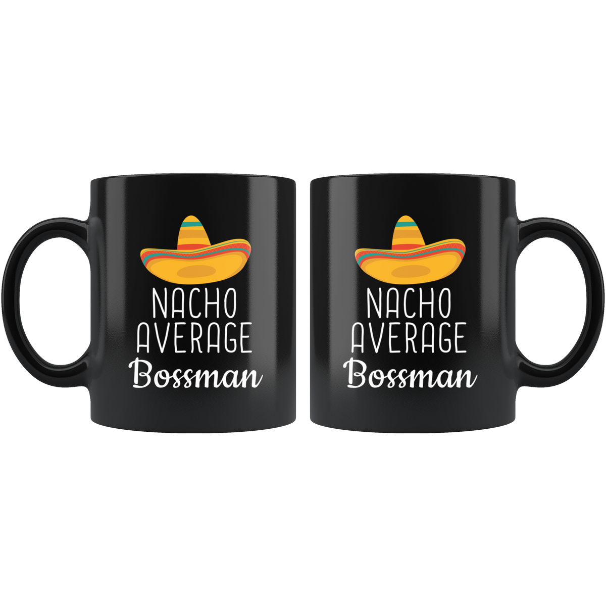 Boss Gifts for Men Funny Nacho Average Bossman Coffee Mug Black Tea Cup 11oz — photo 2