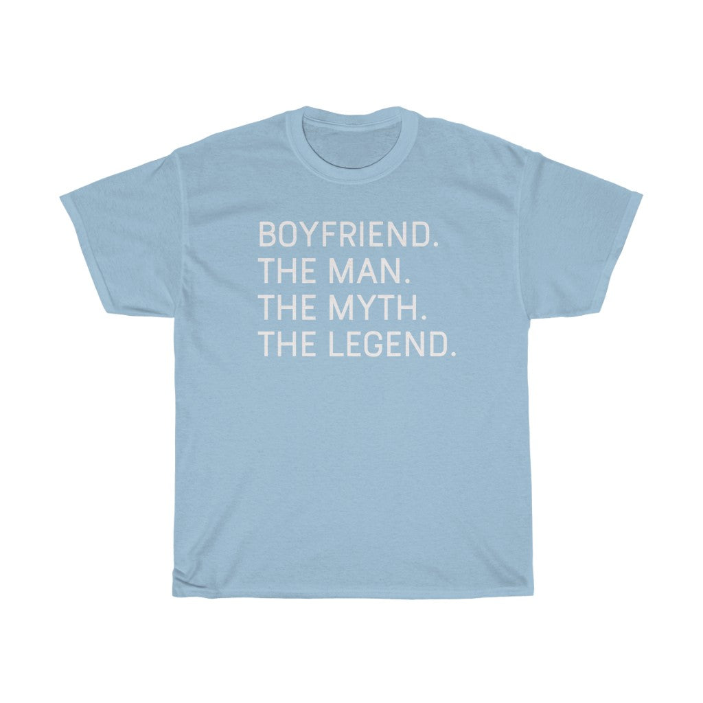 Best Boyfriend Gifts "Boyfriend The Man The Myth The Legend" T-Shirt Funny Gift Idea for Boyfriend Gift for Him Mens Tee — photo 8