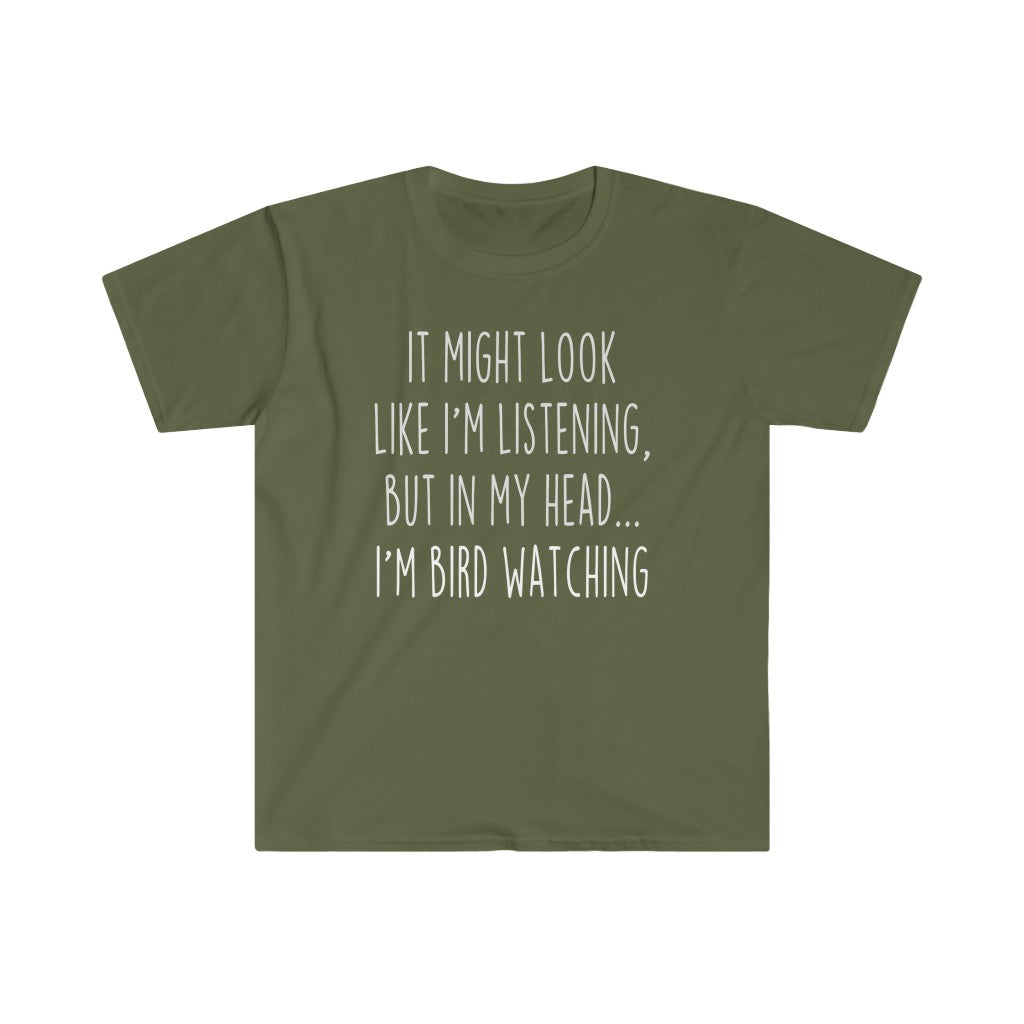 Funny Bird Watching Shirt Best Bird Watching T Shirt Gift Idea for Bird Watcher Unisex Fit T-Shirt — photo 2