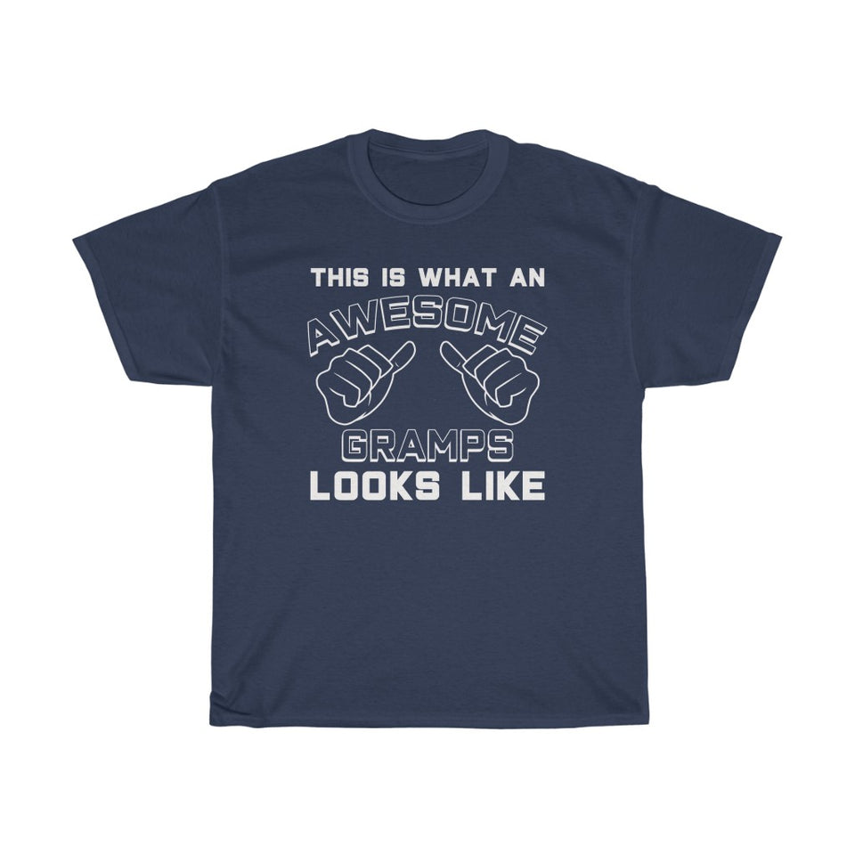 Best Gramps Gifts: "This Is What An Awesome Gramps Looks Like" Grandpa Father's Day Mens T-Shirt