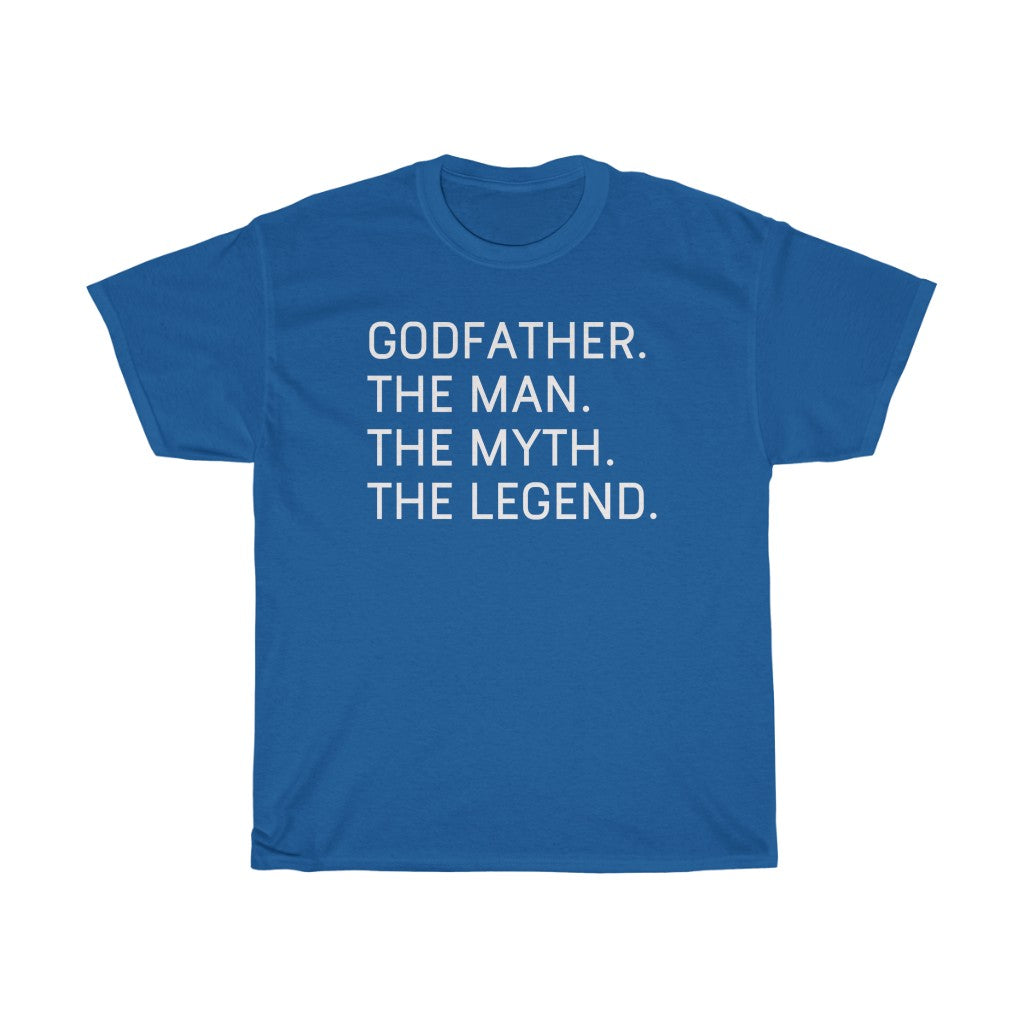 Best Godfather Gifts "Godfather The Man The Myth The Legend" T-Shirt Funny Gift Idea for Godfather Mens Tee — photo 9