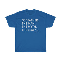 Load image into Gallery viewer, Best Godfather Gifts &amp;quot;Godfather The Man The Myth The Legend&amp;quot; T-Shirt Funny Gift Idea for Godfather Mens Tee