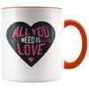 All You Need Is Love Coffee Mug - Graduation Gifts for Her - BackyardPeaks
