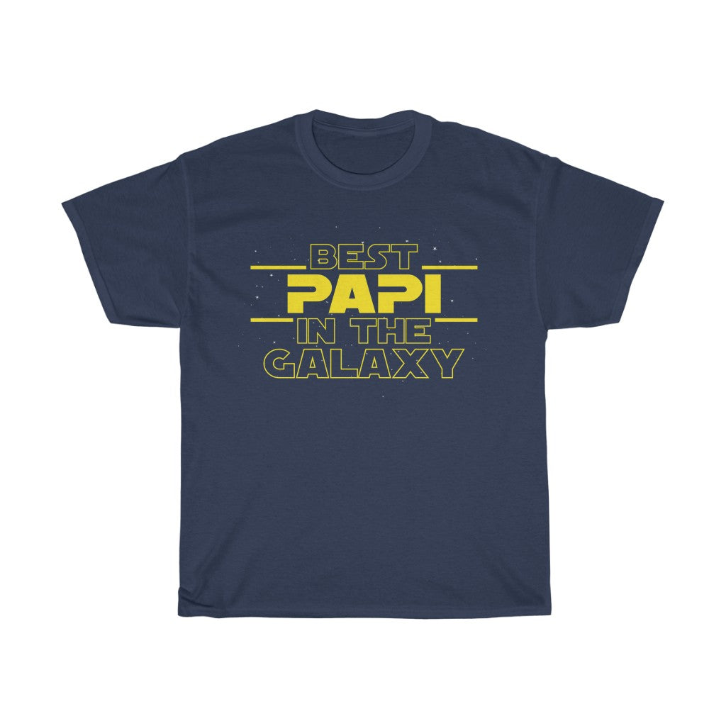 Mens "Best Papi In The Galaxy" T-Shirt Best Papi Gifts Father's Day, Birthday, or Christmas Gift — photo 3