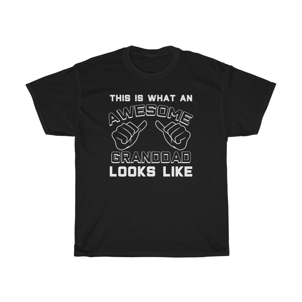 Best Granddad Gifts: "This Is What An Awesome Granddad Looks Like" Grandpa Father's Day Mens T-Shirt — photo 2