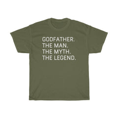 Load image into Gallery viewer, Best Godfather Gifts &amp;quot;Godfather The Man The Myth The Legend&amp;quot; T-Shirt Funny Gift Idea for Godfather Mens Tee