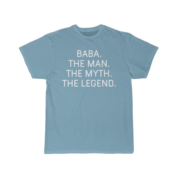 Baba Gift - The Man. The Myth. The Legend. T-Shirt $14.99 | Sky Blue / S T-Shirt