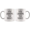 BackyardPeaks Grandma Gifts 49% Grandma 51% Badass Funny Gift for Grandma from Granddaughter Birthday Mothers Day Gift Idea Women