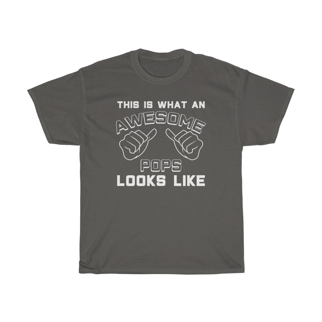 Best Pops Gifts: "This Is What An Awesome Pops Looks Like" Father's Day Mens T-Shirt — photo 4