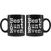 Best Aunt Ever Gift Unique Aunt Mug Mothers Day Gift for Aunt Best Birthday Gift Pregnancy Announcement Aunt Coffee Mug Tea Cup Black $19.99